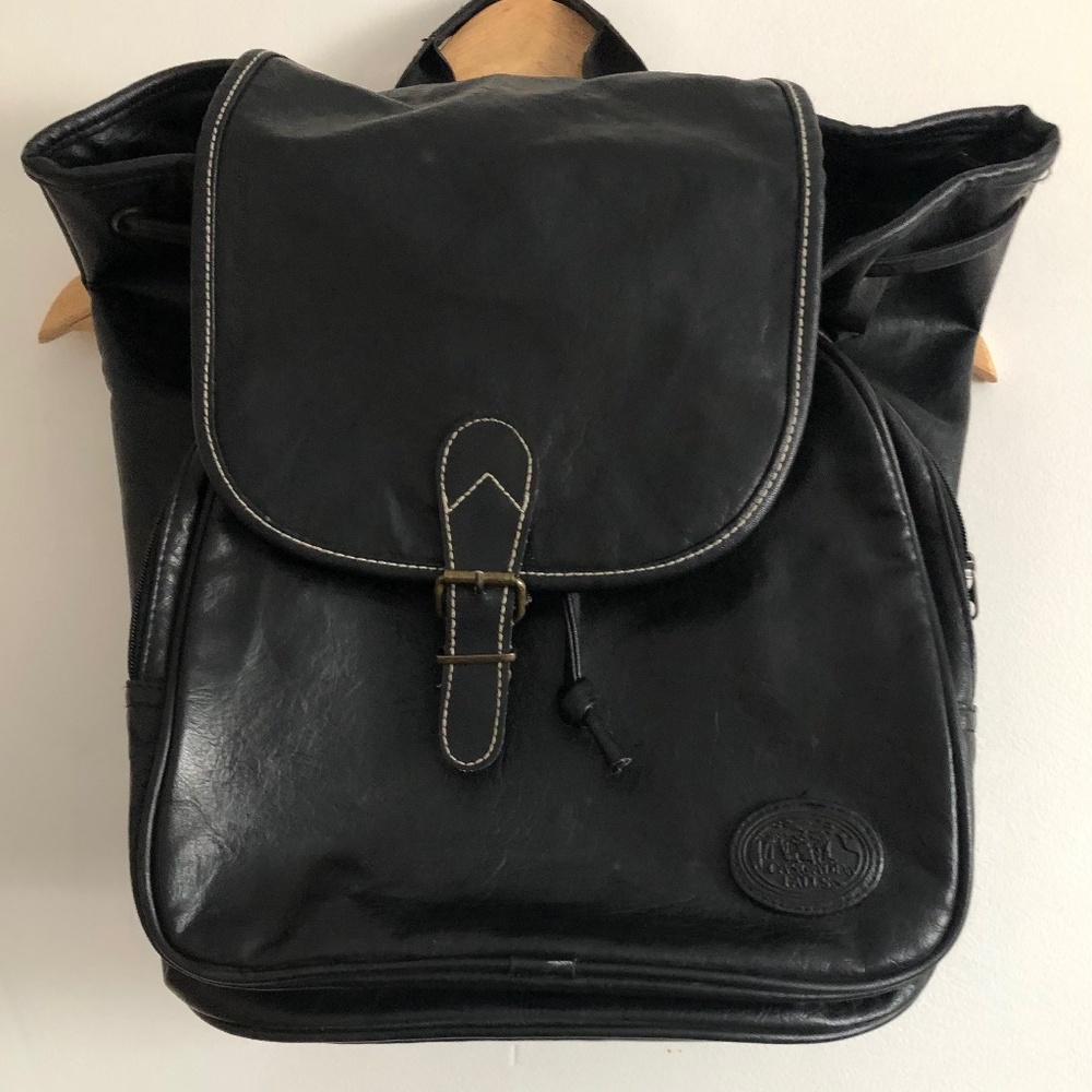 Leather backpack
